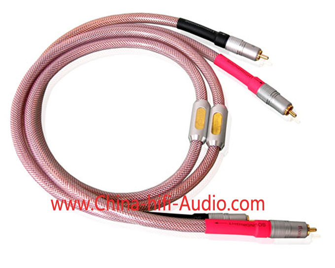 SoundRight SF-Gold RCA Audio Interconnect Cables pair 1 meter